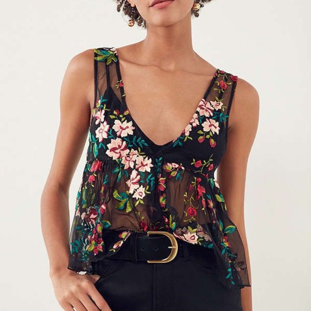 Black Mesh top from Urban Outfitters
